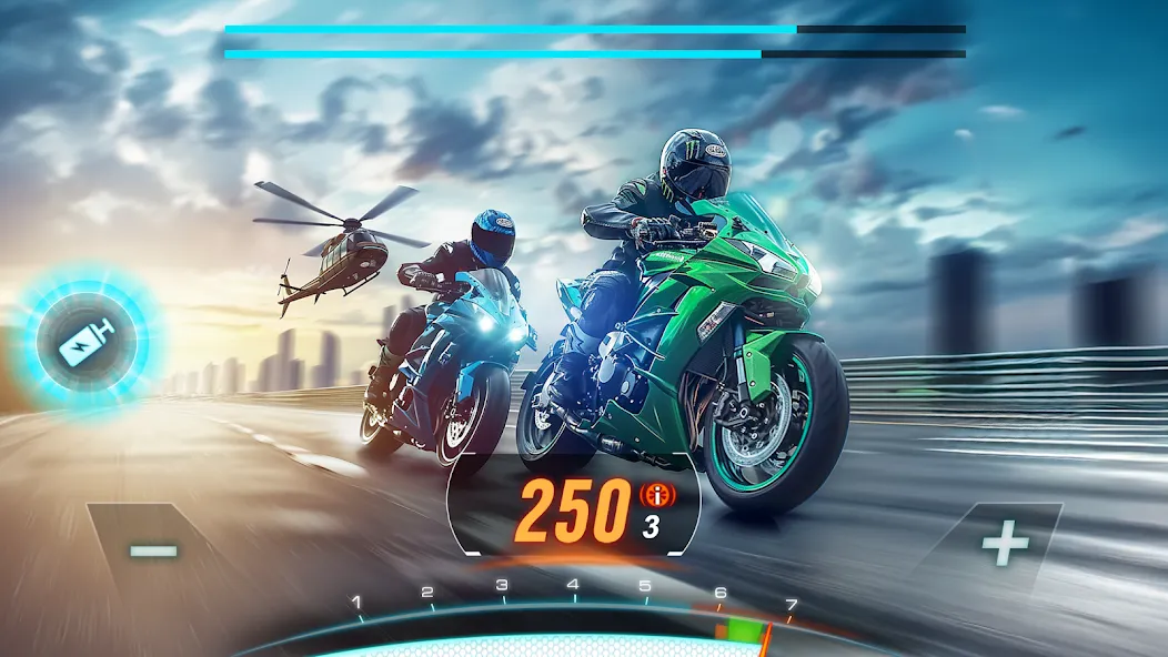 Motor Bike: Xtreme Races  [МОД Бесконечные деньги] Screenshot 5