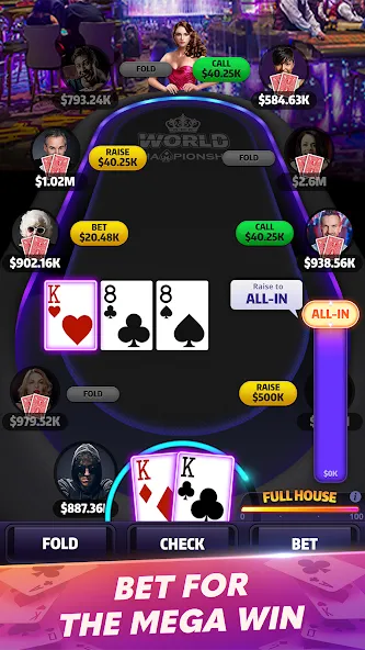 Mega Hit Poker: Texas Holdem (Мега Хит Покер)  [МОД Unlocked] Screenshot 3