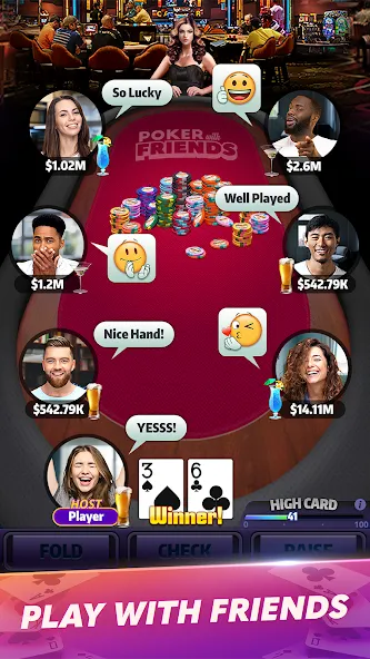 Mega Hit Poker: Texas Holdem (Мега Хит Покер)  [МОД Unlocked] Screenshot 4