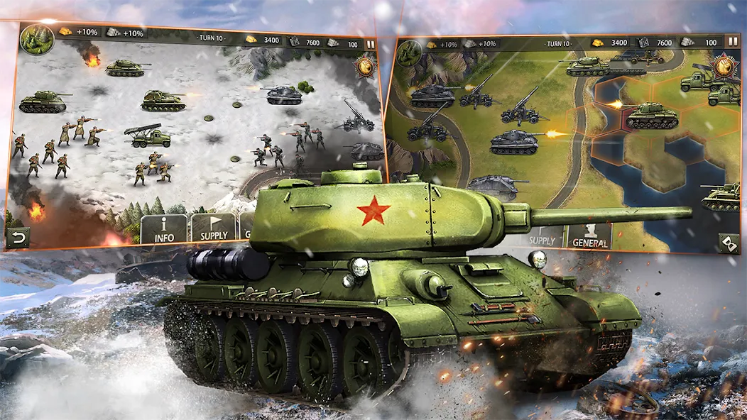 World War 2:WW2 Strategy Games (Вторая мировая война)  [МОД Много денег] Screenshot 4