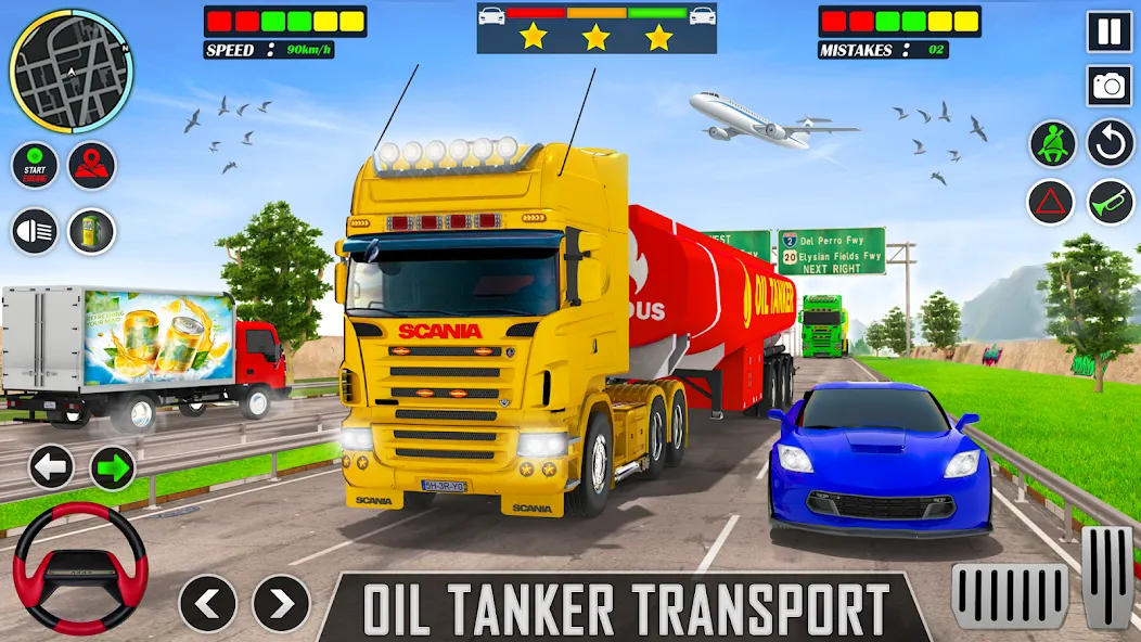 Offroad Oil Tanker Truck Games (Оффроуд Игры на машинецистерне для нефти)  [МОД Menu] Screenshot 1