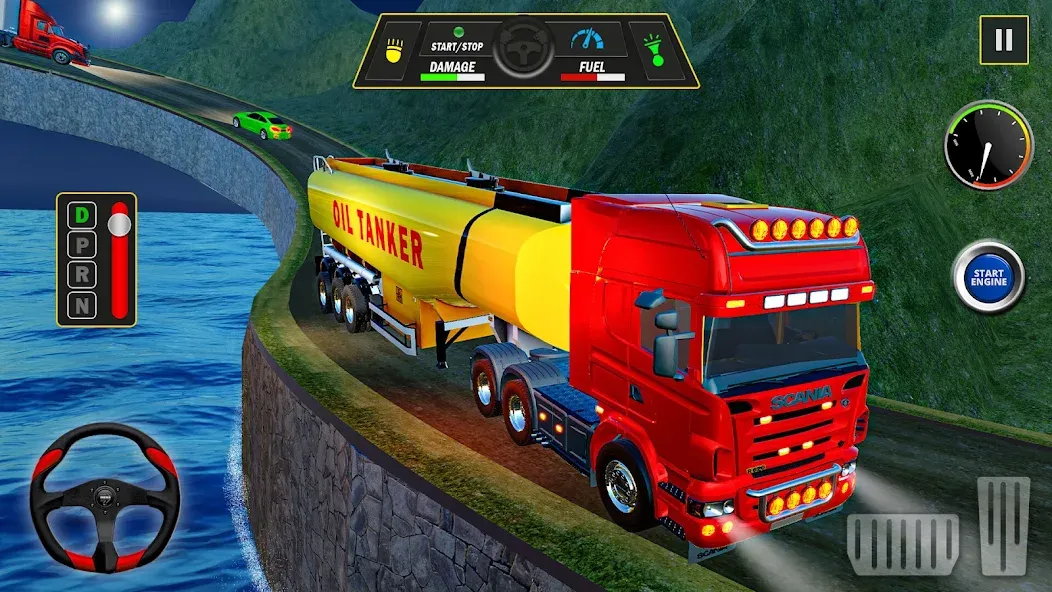 Offroad Oil Tanker Truck Games (Оффроуд Игры на машинецистерне для нефти)  [МОД Menu] Screenshot 3