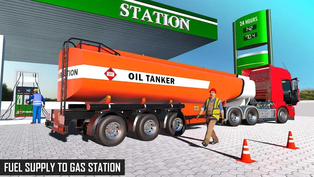 Offroad Oil Tanker Truck Games (Оффроуд Игры на машинецистерне для нефти)  [МОД Menu] Screenshot 5