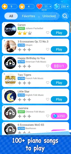 Magic Piano Music Tiles 2 (Магическое пианино Музыкальные плитки 2)  [МОД Mega Pack] Screenshot 3