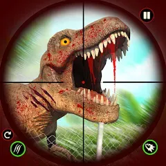 Скачать взлом Dino Hunting Sniper Shooter 3D  [МОД Mega Pack] - стабильная версия apk на Андроид