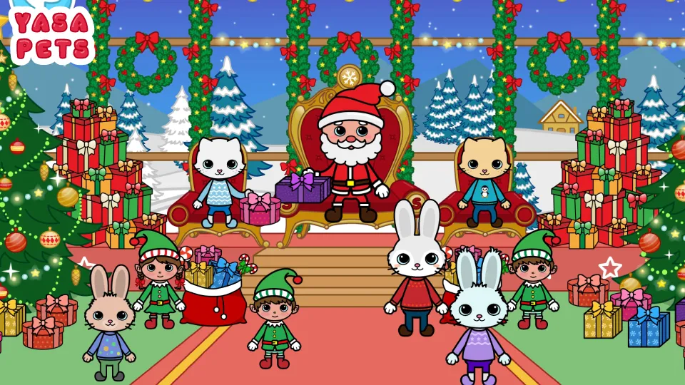 Yasa Pets Christmas (Яса Петс Кристмас)  [МОД Menu] Screenshot 1