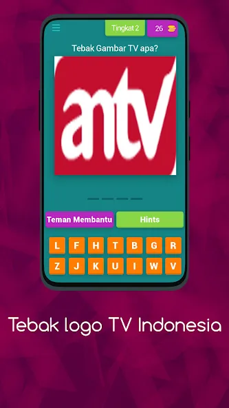 Logo TV Indonesia  Asah Otakmu (Тебак Гамбар Лого ТВ)  [МОД Menu] Screenshot 3