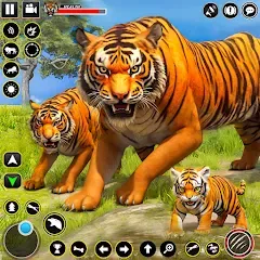 Скачать взлом Tiger Simulator Lion games 3D (Тигровый Симулятор Игр Льва 3D)  [МОД Много монет] - полная версия apk на Андроид