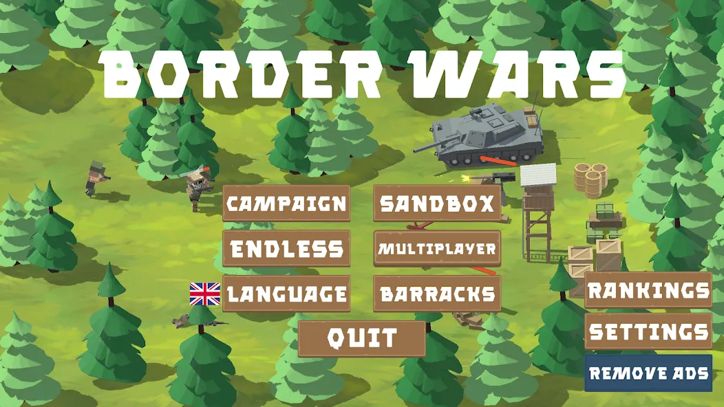 Border Wars: Army Simulator  [МОД Много денег] Screenshot 1