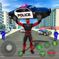 Скачать взломанную Spider Miami Rope Hero Ninja  [МОД Бесконечные монеты] - последняя версия apk на Андроид