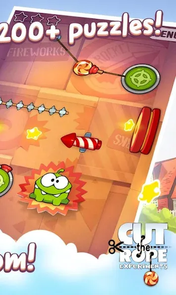 Cut the Rope: Experiments (Кат зе Роуп)  [МОД Все открыто] Screenshot 2