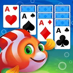 Взлом Solitaire Fish Klondike Card (Солитер Карточная игра Клондайк Фиш)  [МОД Бесконечные деньги] - полная версия apk на Андроид