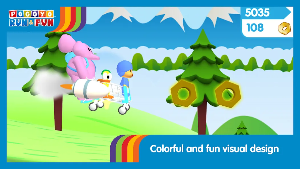 Pocoyo Run & Fun: Cartoon Jump  [МОД Много денег] Screenshot 5