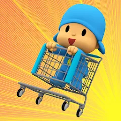 Взломанная Pocoyo Run & Fun: Cartoon Jump  [МОД Много денег] - последняя версия apk на Андроид