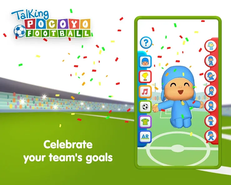 Talking Pocoyo Football  [МОД Все открыто] Screenshot 3