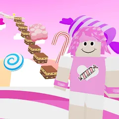 Скачать взлом Candy Parkour Sweet girl (Кенди Паркур Свит грл)  [МОД Unlimited Money] - последняя версия apk на Андроид