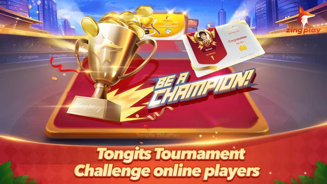 Tongits ZingPlay-Fun Challenge (Тонгитс ЗингПлэй)  [МОД Unlimited Money] Screenshot 1