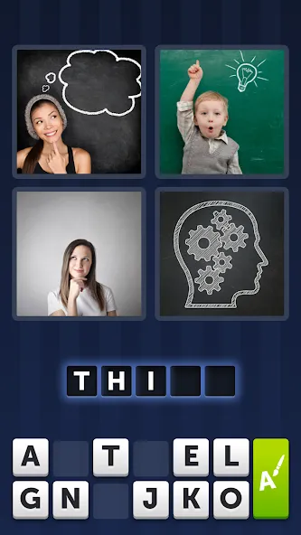 4 Pics 1 Word (Картинки 1 Слово)  [МОД Бесконечные монеты] Screenshot 1