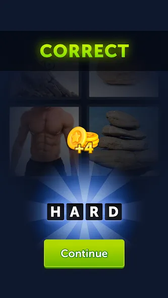 4 Pics 1 Word (Картинки 1 Слово)  [МОД Бесконечные монеты] Screenshot 3