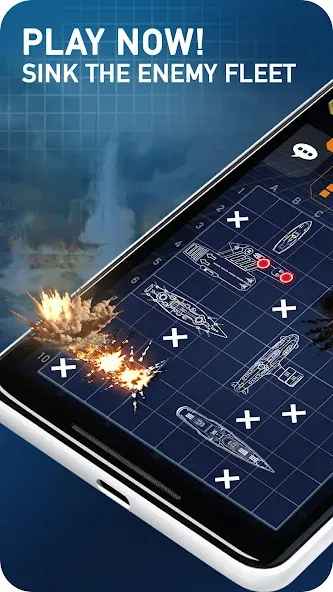 Fleet Battle - Sea Battle  [МОД Много денег] Screenshot 1