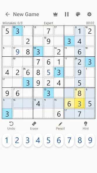 Killer Sudoku - Sudoku Puzzles  [МОД Menu] Screenshot 3