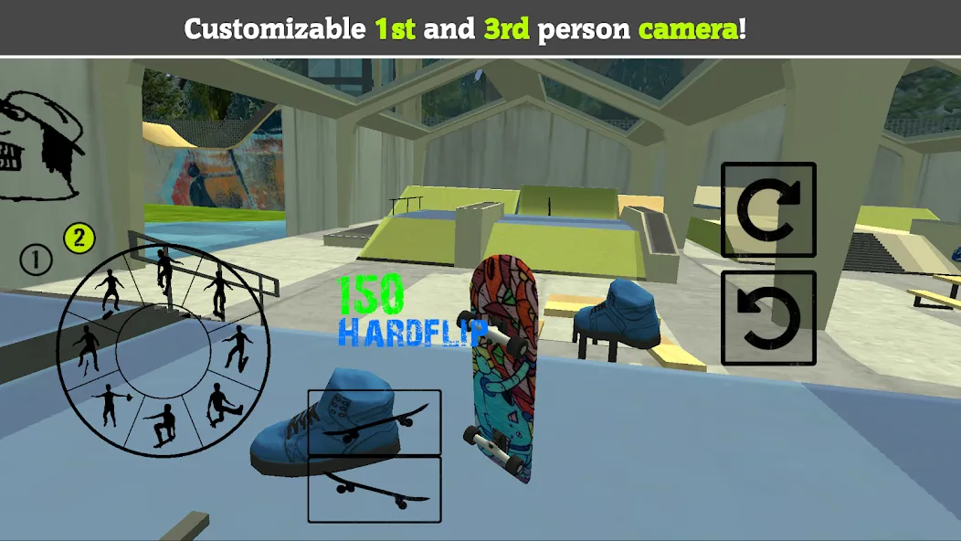 Skateboard FE3D 2 (Скейтборд 3D 2)  [МОД Много денег] Screenshot 3