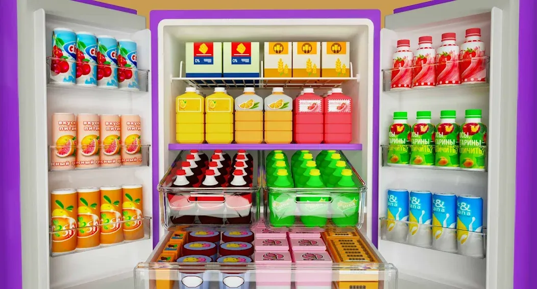 Fill Up Fridge：Organizing Game  [МОД Бесконечные деньги] Screenshot 1