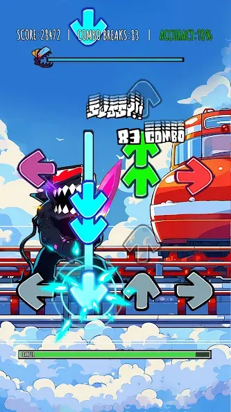 Music Rhythm Battle Night  [МОД Много монет] Screenshot 1