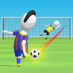 Скачать взлом Stickman Freekick: Soccer game  [МОД Бесконечные монеты] - последняя версия apk на Андроид