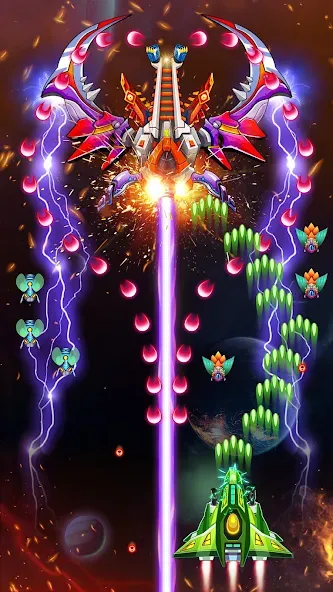 Galaxy Attack - Alien Shooter (Гэлэкси аттак)  [МОД Menu] Screenshot 3