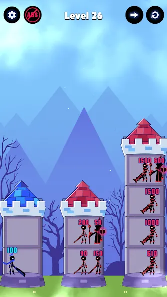 Hero Castle War: Tower Attack (Хиро Касл Вар)  [МОД Menu] Screenshot 4