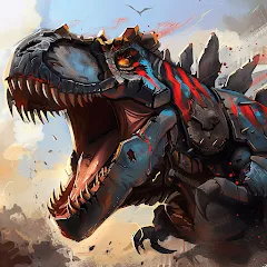 Взлом Mech War: Jurassic Dinosaur (Мех Батл)  [МОД Меню] - стабильная версия apk на Андроид