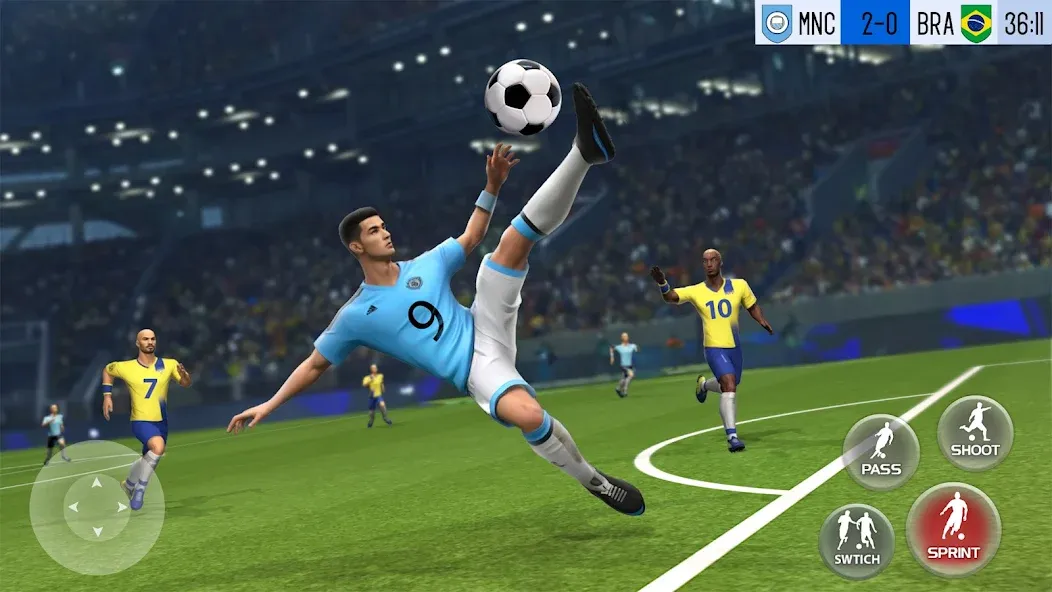 Play Football: Soccer Games (тар Футбол 23)  [МОД Бесконечные монеты] Screenshot 1