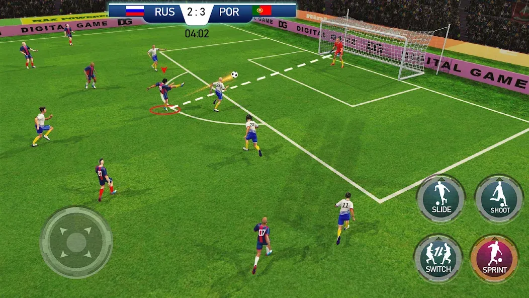 Play Football: Soccer Games (тар Футбол 23)  [МОД Бесконечные монеты] Screenshot 5