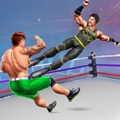 Взломанная Tag Team Wrestling Game (Таг Тим Реслинг Гейм)  [МОД Unlocked] - последняя версия apk на Андроид