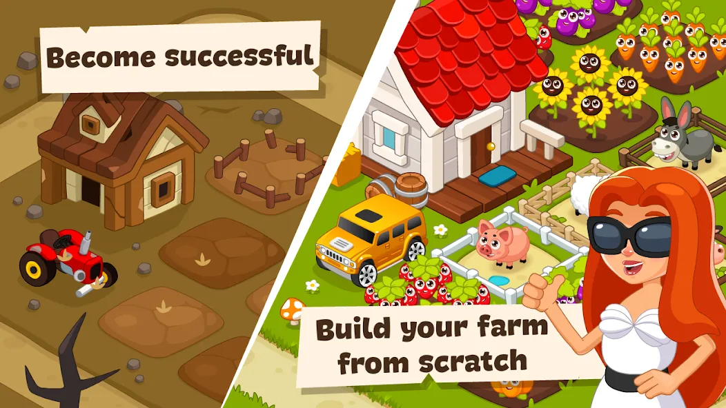 Idle Farm Game Offline Clicker  [МОД Unlimited Money] Screenshot 2