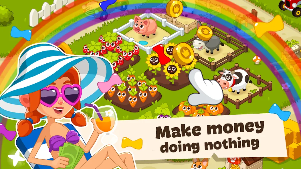 Idle Farm Game Offline Clicker  [МОД Unlimited Money] Screenshot 3