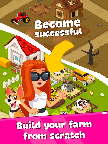 Idle Farm Game Offline Clicker  [МОД Unlimited Money] Screenshot 5