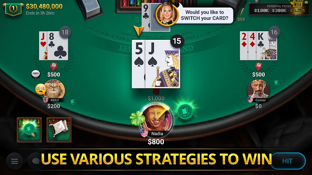 Blackjack Championship (Блэкджек Чемпионат)  [МОД Все открыто] Screenshot 3