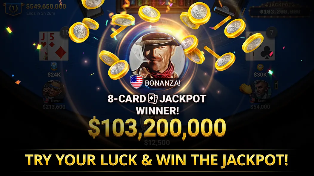 Blackjack Championship (Блэкджек Чемпионат)  [МОД Все открыто] Screenshot 4