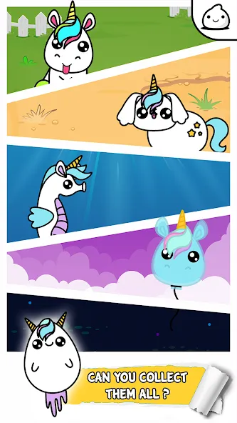 Unicorn Evolution Merge Kawaii (Юникорн Эволюшн Мерж Кавай)  [МОД Бесконечные деньги] Screenshot 3