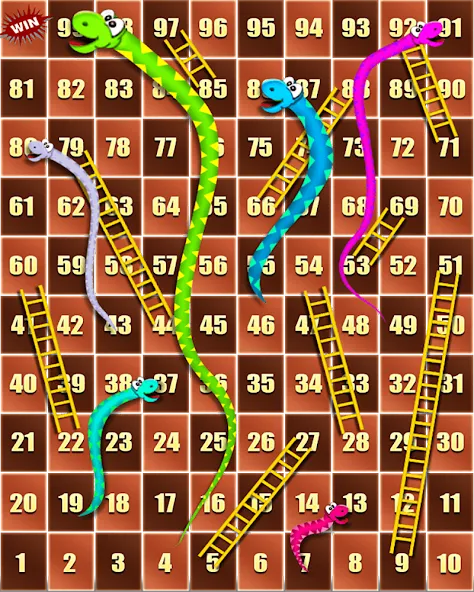 Snake and ladder (Змеи и лестницы)  [МОД Unlimited Money] Screenshot 1