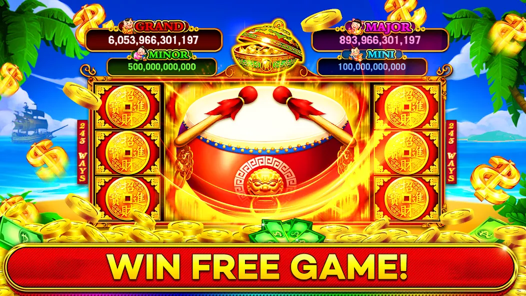 Jackpot Boom Casino Slot Games (Джекпот Бум Казино Игры на Слотмашинах)  [МОД Много денег] Screenshot 1