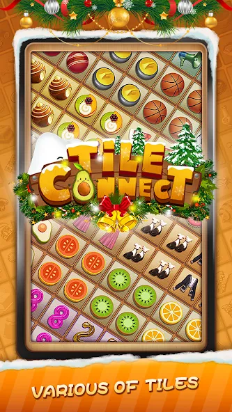 Tile Connect - Matching Games (Тайл Коннект)  [МОД Все открыто] Screenshot 1