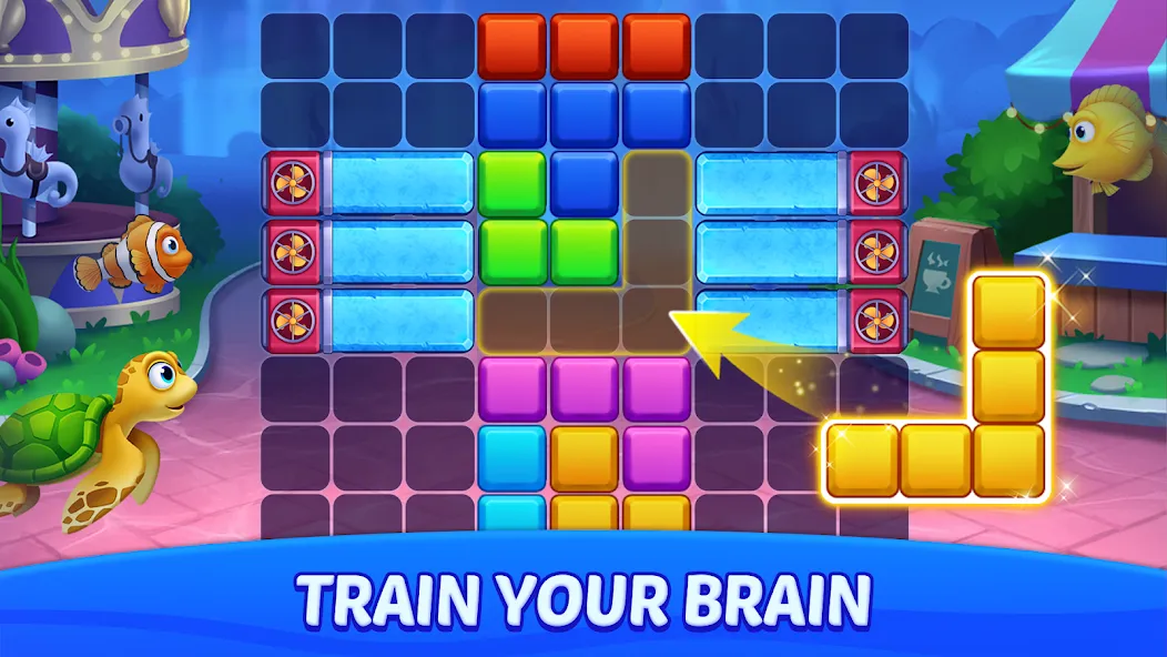 Block Puzzle Ocean  [МОД Меню] Screenshot 2