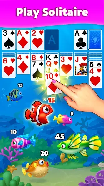 Solitaire Fish  [МОД Unlocked] Screenshot 1