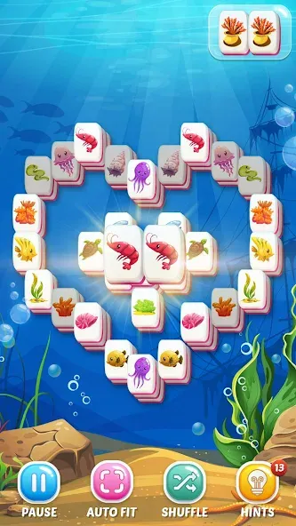 Mahjong Fish (Маджонг Рыбы)  [МОД Много денег] Screenshot 1