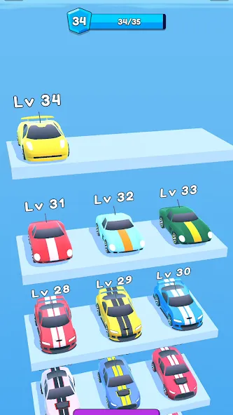 Merge Car Run - Evolution Race (Мердж Кар Ран)  [МОД Menu] Screenshot 2