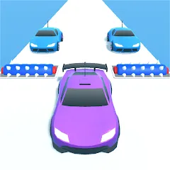 Скачать взломанную Merge Car Run - Evolution Race (Мердж Кар Ран)  [МОД Menu] - полная версия apk на Андроид