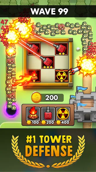 Merge Clash: Tower Defense TD (Мердж Клаш)  [МОД Меню] Screenshot 2